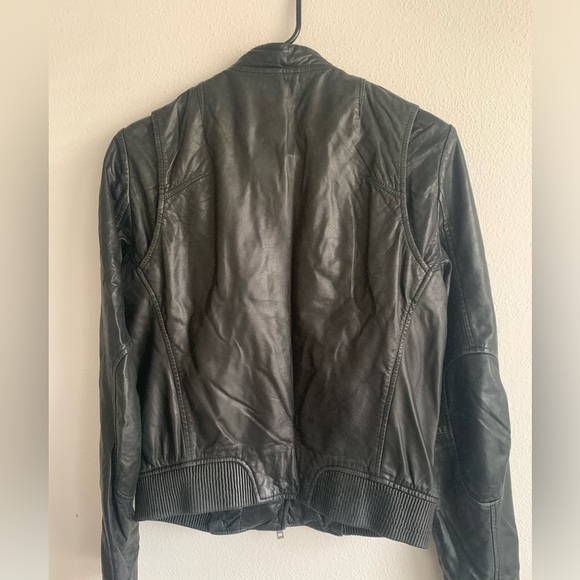 Rag & Bone Lyon Lamb Leather Black Moto Jacket women’s size 4 - Picture 2 of 13